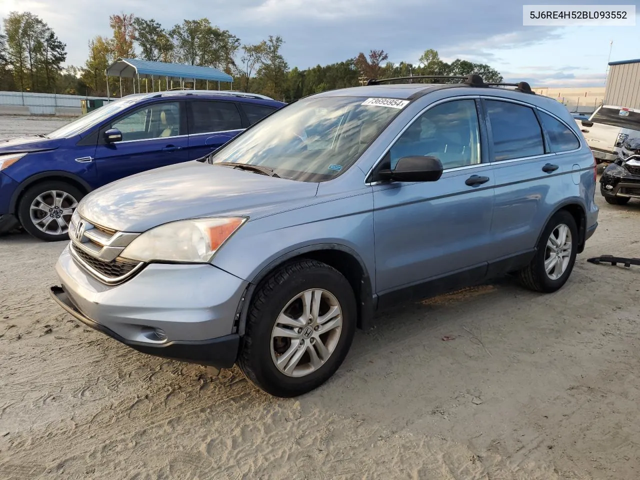 2011 Honda Cr-V Ex VIN: 5J6RE4H52BL093552 Lot: 73695954