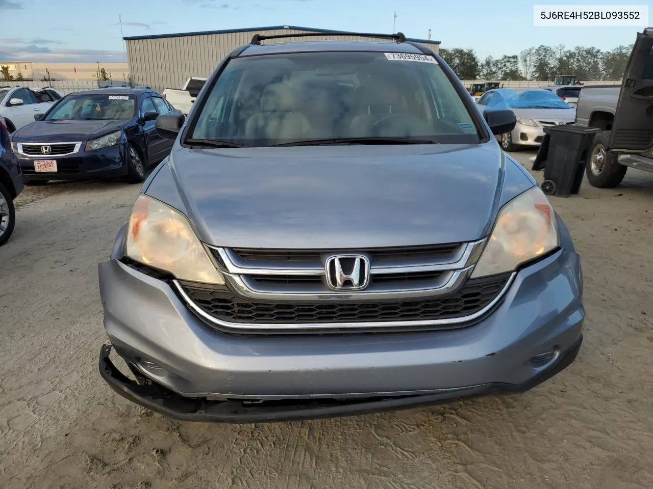 2011 Honda Cr-V Ex VIN: 5J6RE4H52BL093552 Lot: 73695954