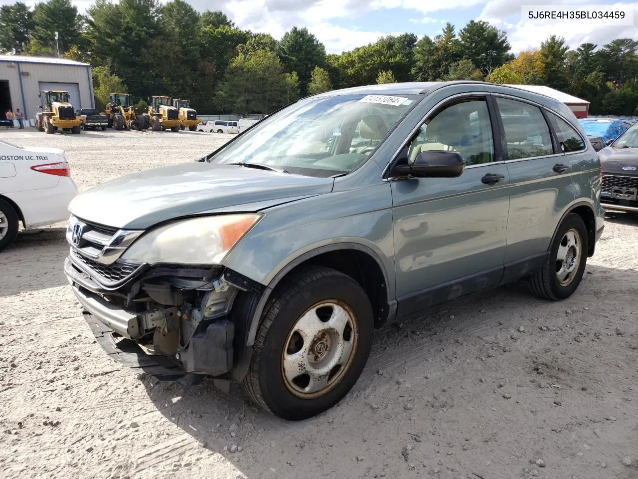 2011 Honda Cr-V Lx VIN: 5J6RE4H35BL034459 Lot: 74151064