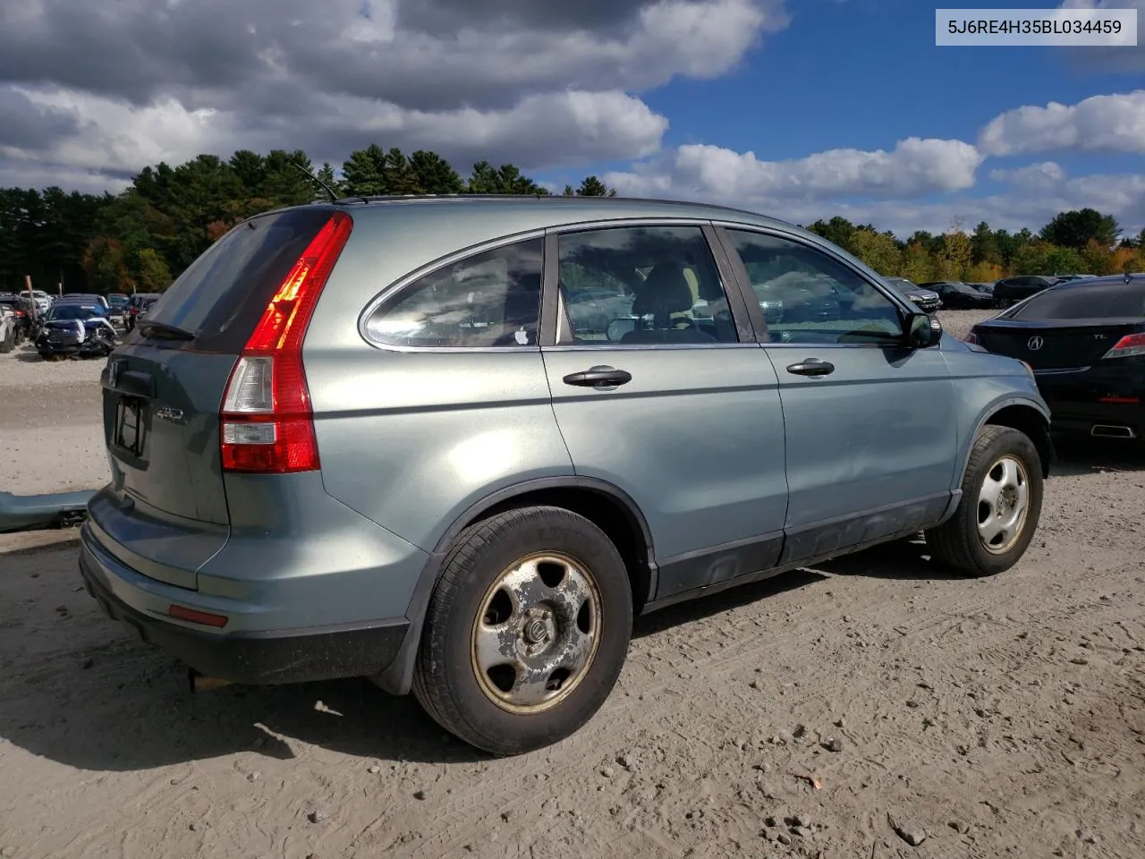 5J6RE4H35BL034459 2011 Honda Cr-V Lx