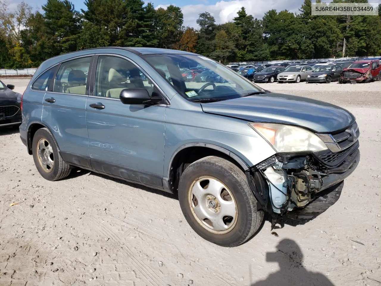 2011 Honda Cr-V Lx VIN: 5J6RE4H35BL034459 Lot: 74151064