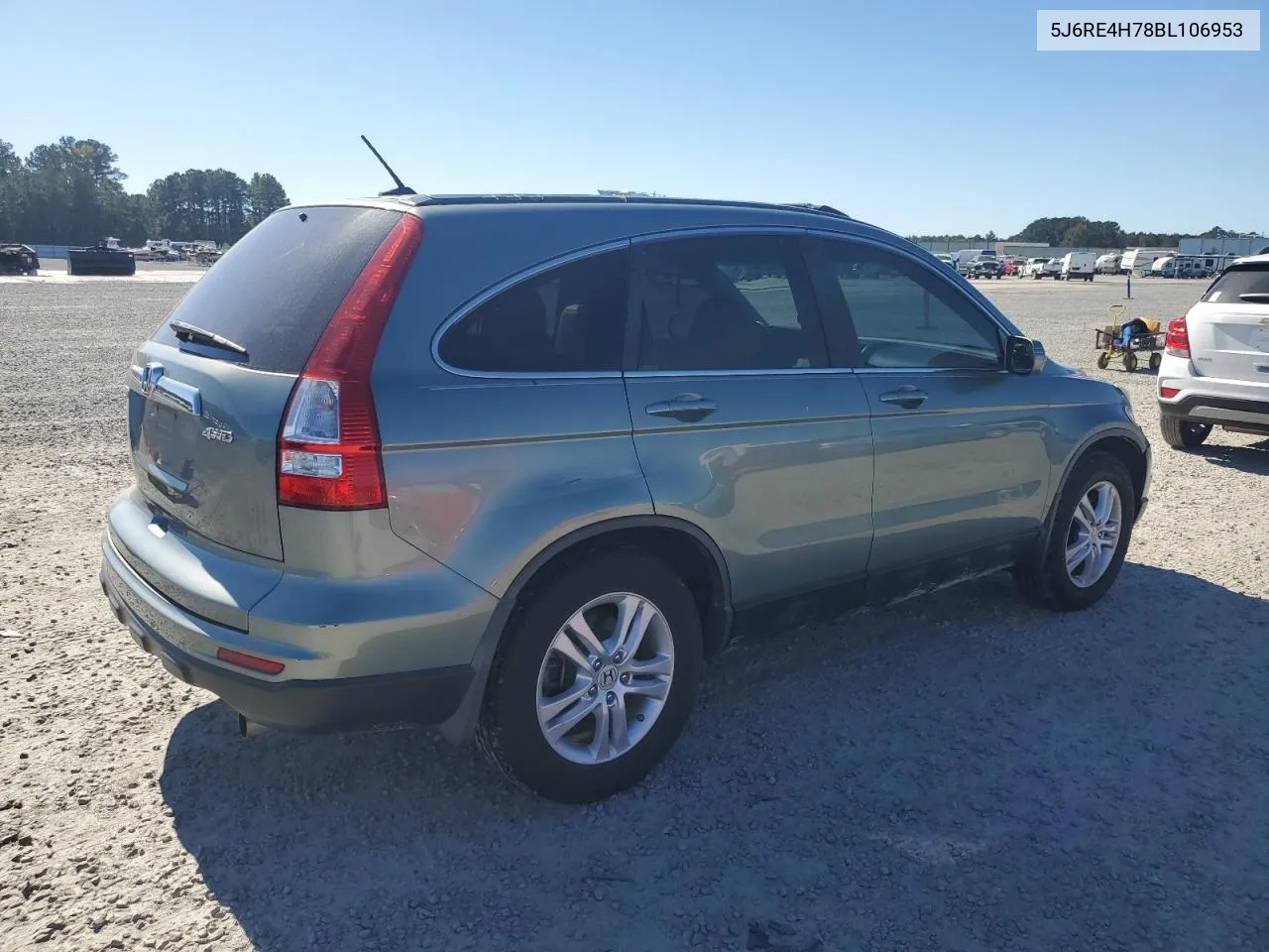 2011 Honda Cr-V Exl VIN: 5J6RE4H78BL106953 Lot: 74152234