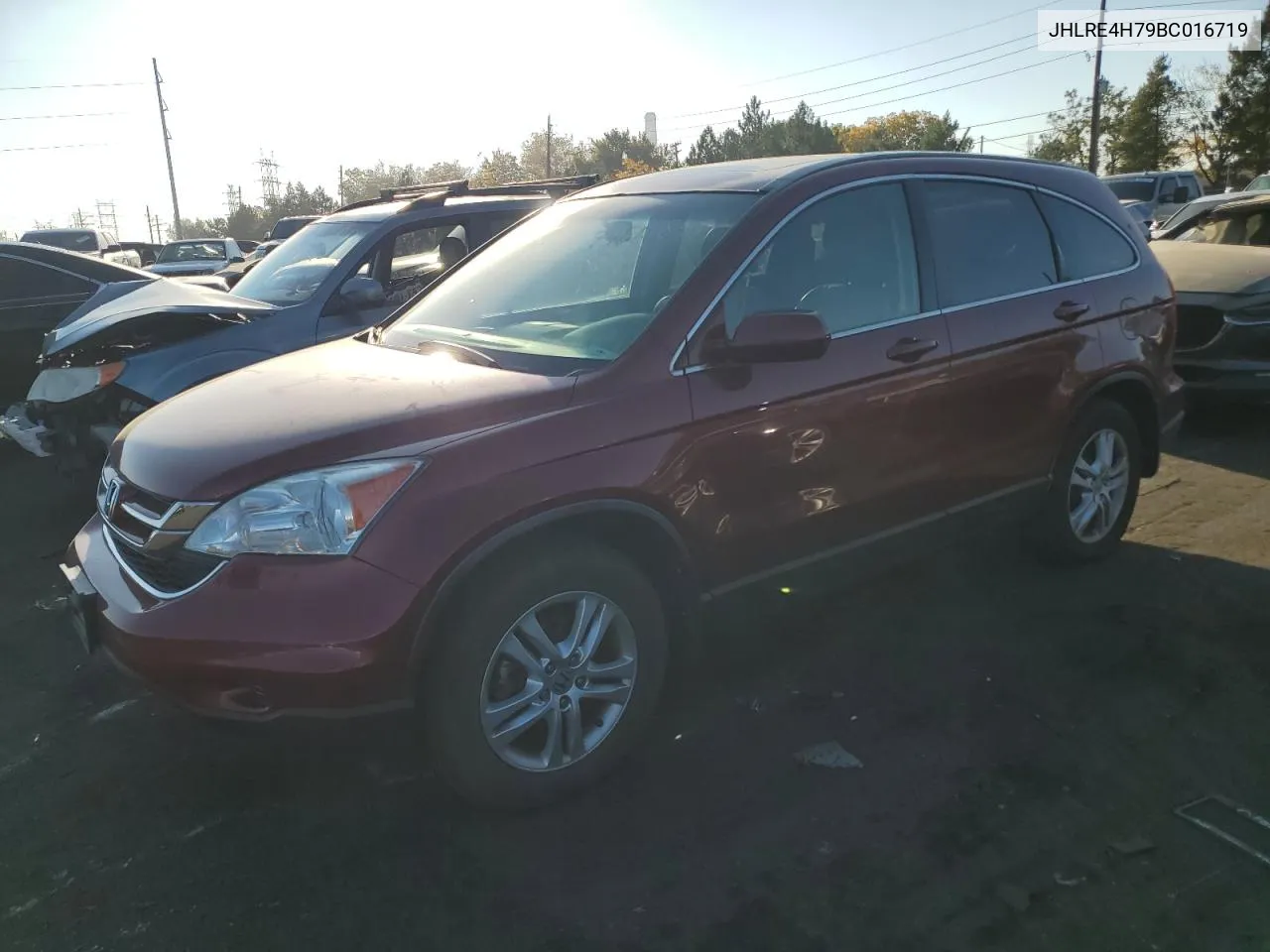 2011 Honda Cr-V Exl VIN: JHLRE4H79BC016719 Lot: 74512844