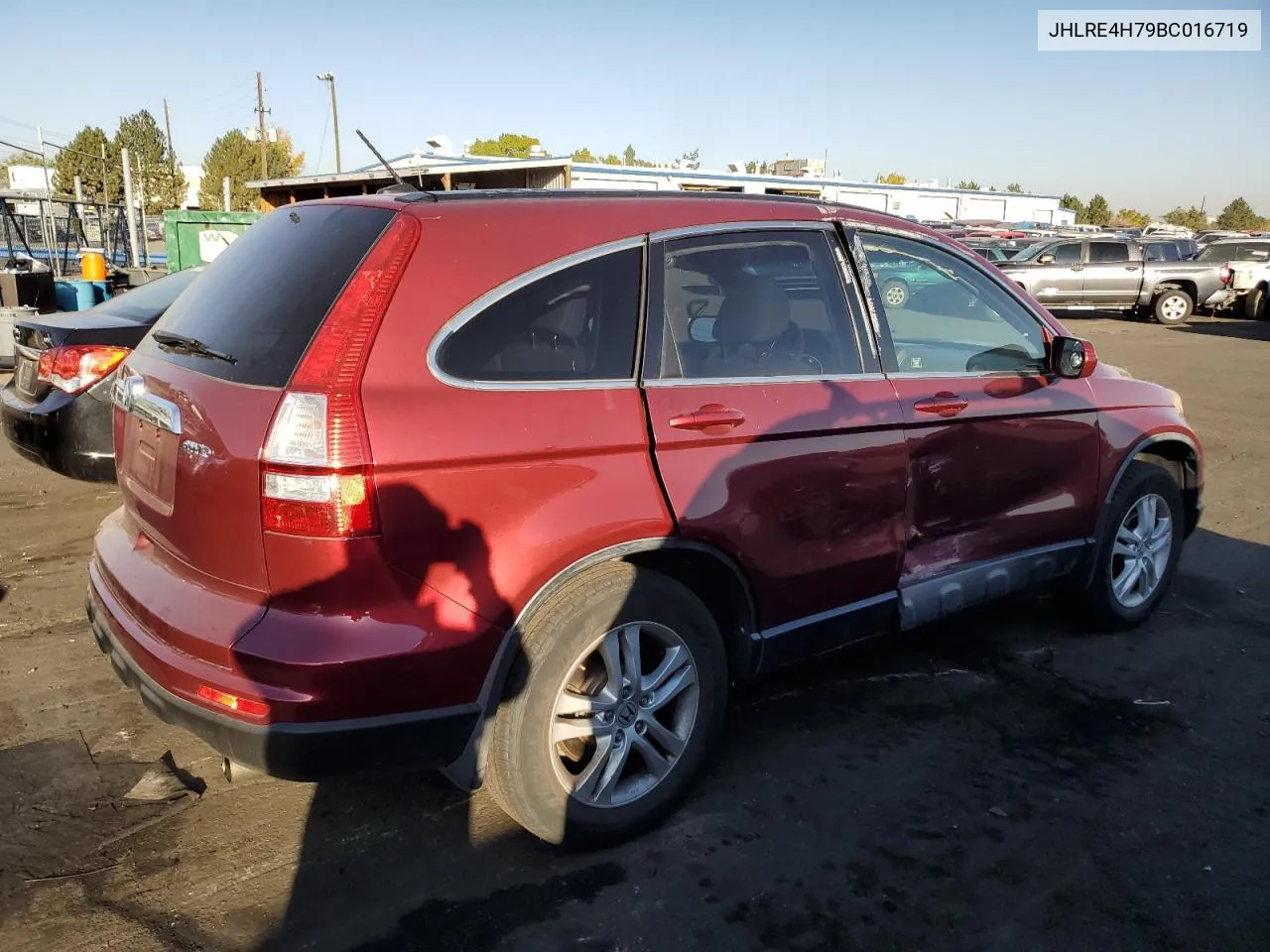 2011 Honda Cr-V Exl VIN: JHLRE4H79BC016719 Lot: 74512844