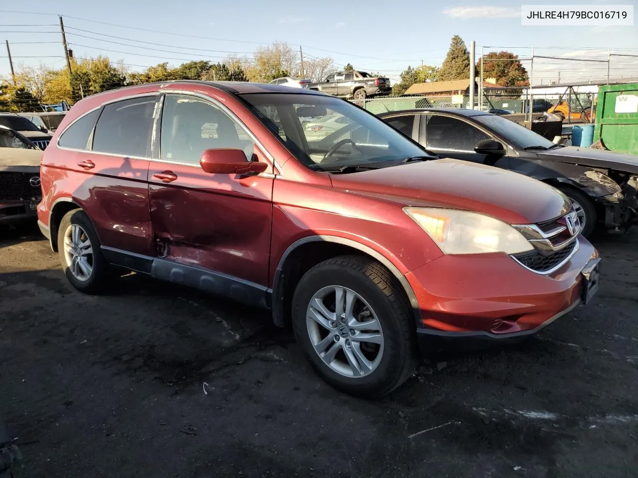 2011 Honda Cr-V Exl VIN: JHLRE4H79BC016719 Lot: 74512844