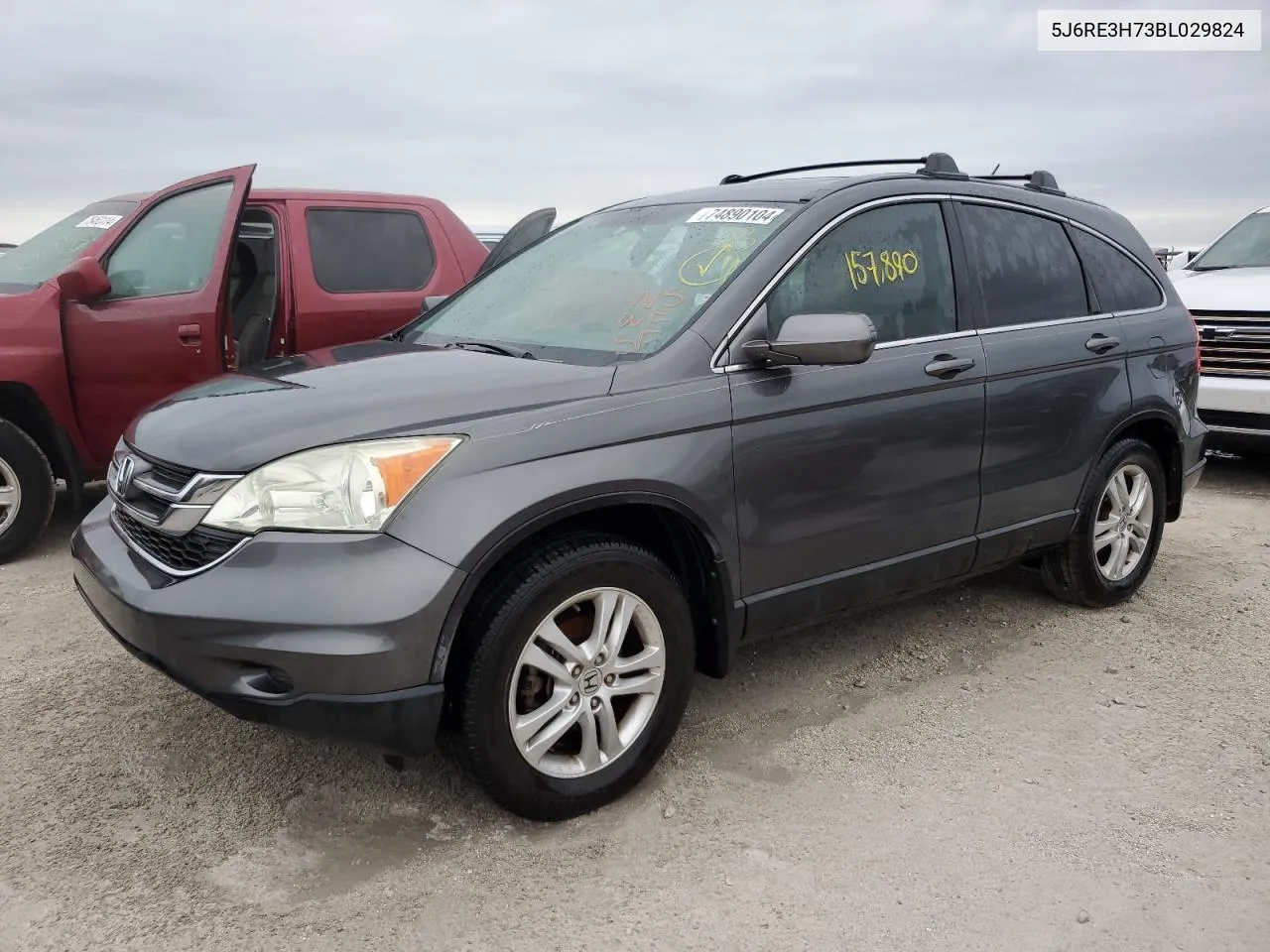 2011 Honda Cr-V Exl VIN: 5J6RE3H73BL029824 Lot: 74890104