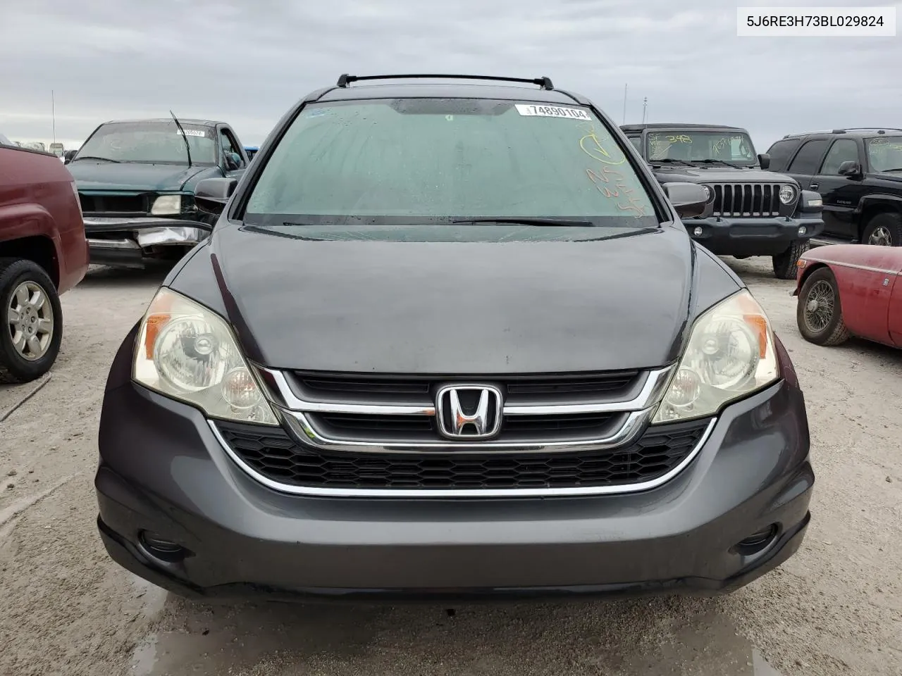 2011 Honda Cr-V Exl VIN: 5J6RE3H73BL029824 Lot: 74890104