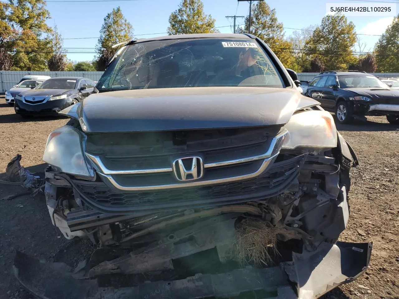 2011 Honda Cr-V Se VIN: 5J6RE4H42BL100295 Lot: 75108014