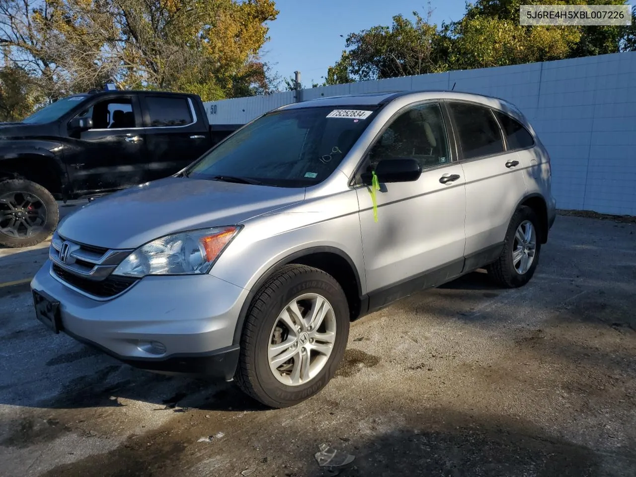 2011 Honda Cr-V Ex VIN: 5J6RE4H5XBL007226 Lot: 75252834