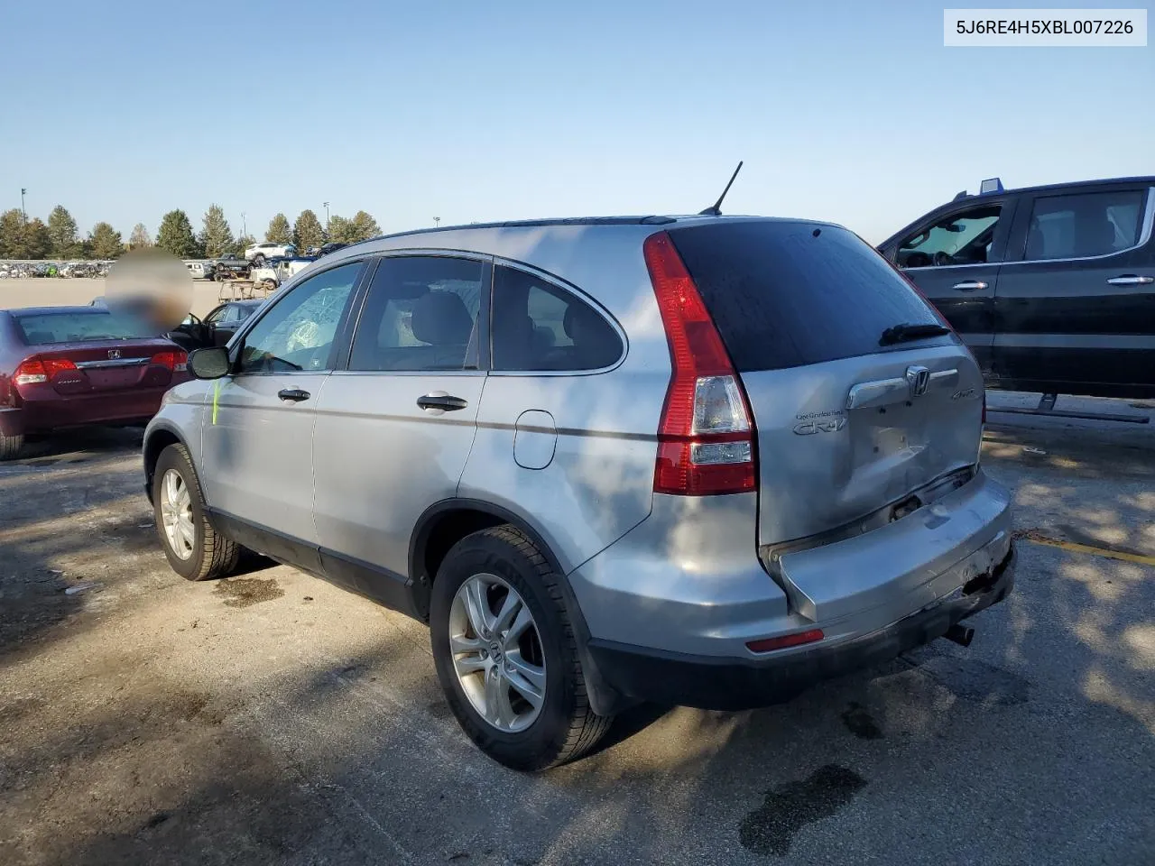 2011 Honda Cr-V Ex VIN: 5J6RE4H5XBL007226 Lot: 75252834