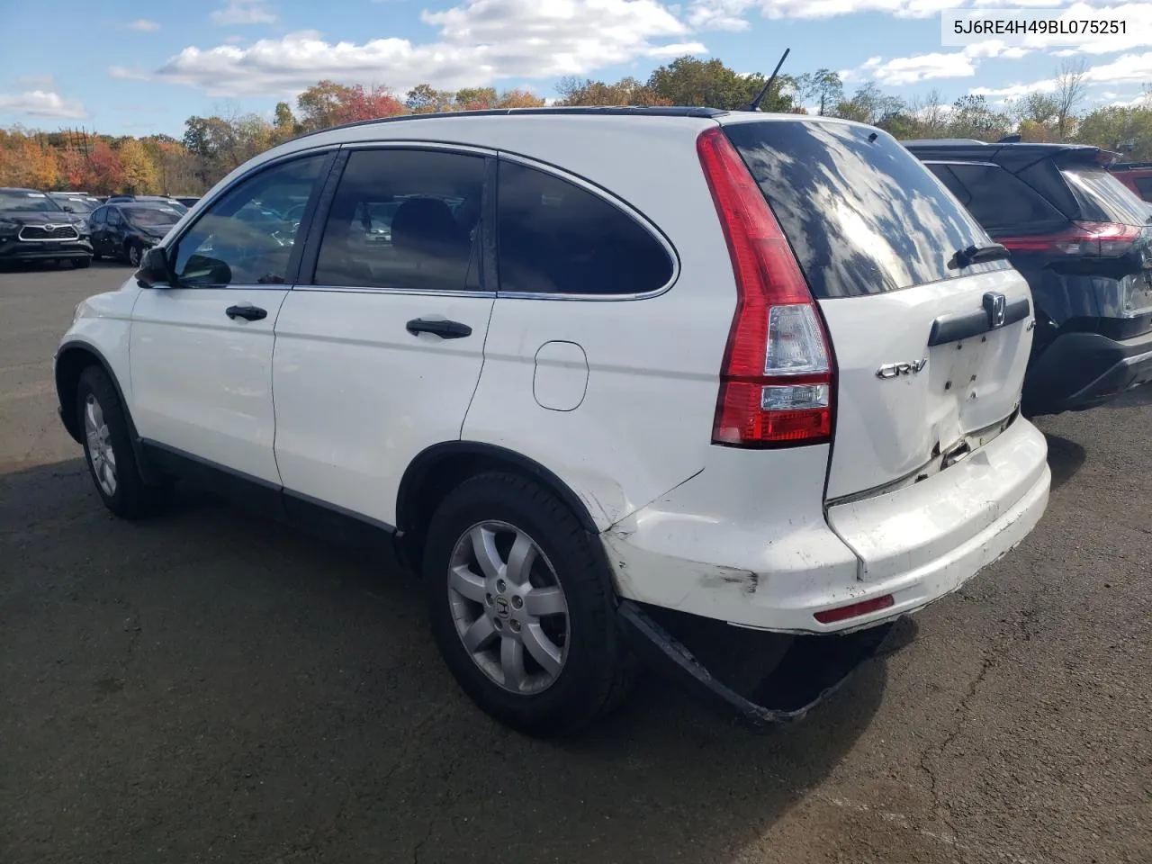 2011 Honda Cr-V Se VIN: 5J6RE4H49BL075251 Lot: 75732434