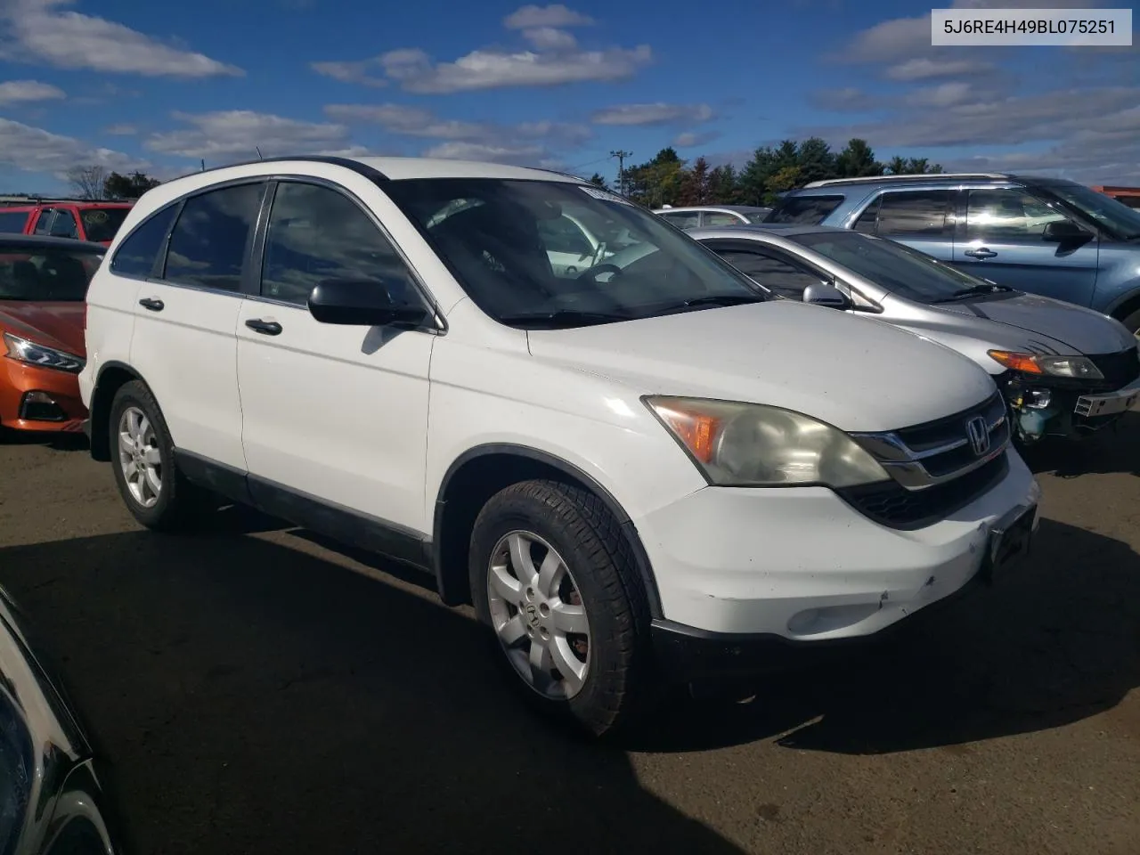 2011 Honda Cr-V Se VIN: 5J6RE4H49BL075251 Lot: 75732434