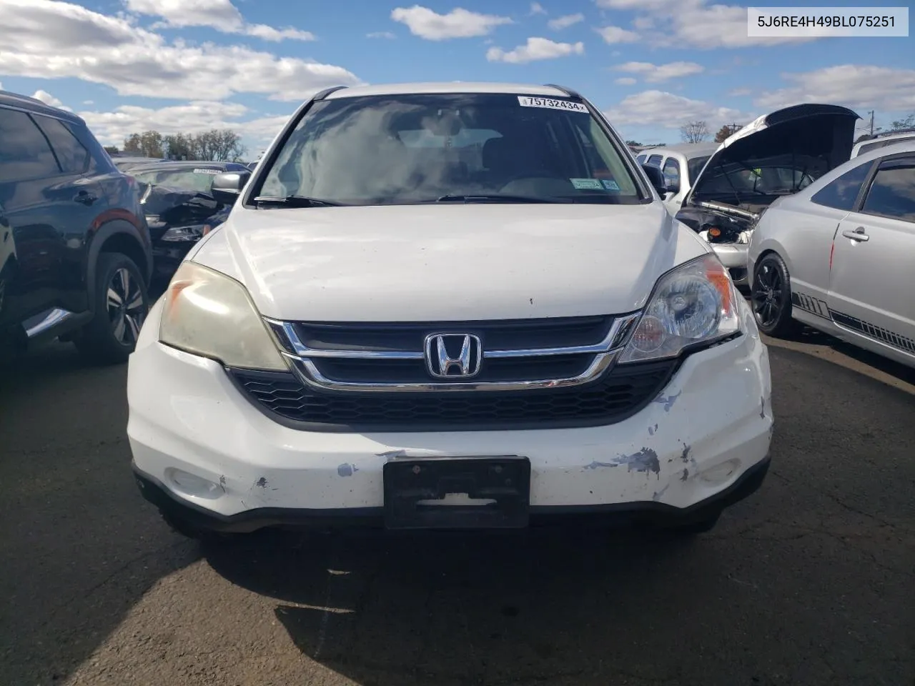 2011 Honda Cr-V Se VIN: 5J6RE4H49BL075251 Lot: 75732434