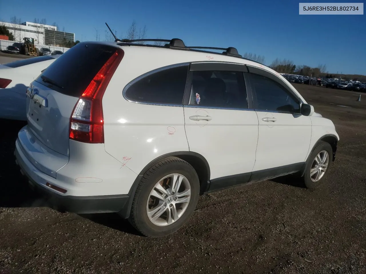 2011 Honda Cr-V Ex VIN: 5J6RE3H52BL802734 Lot: 76095494