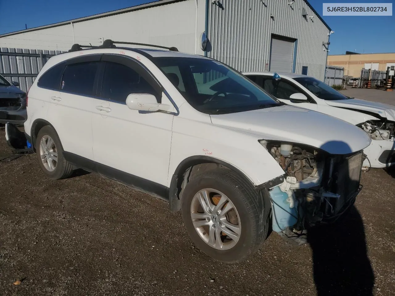 2011 Honda Cr-V Ex VIN: 5J6RE3H52BL802734 Lot: 76095494