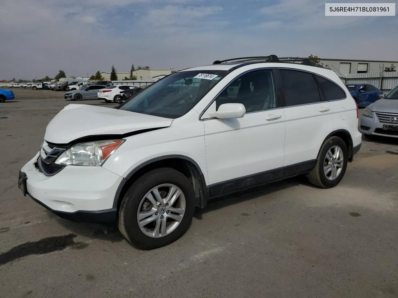 2011 Honda Cr-V Exl VIN: 5J6RE4H71BL081961 Lot: 76116614