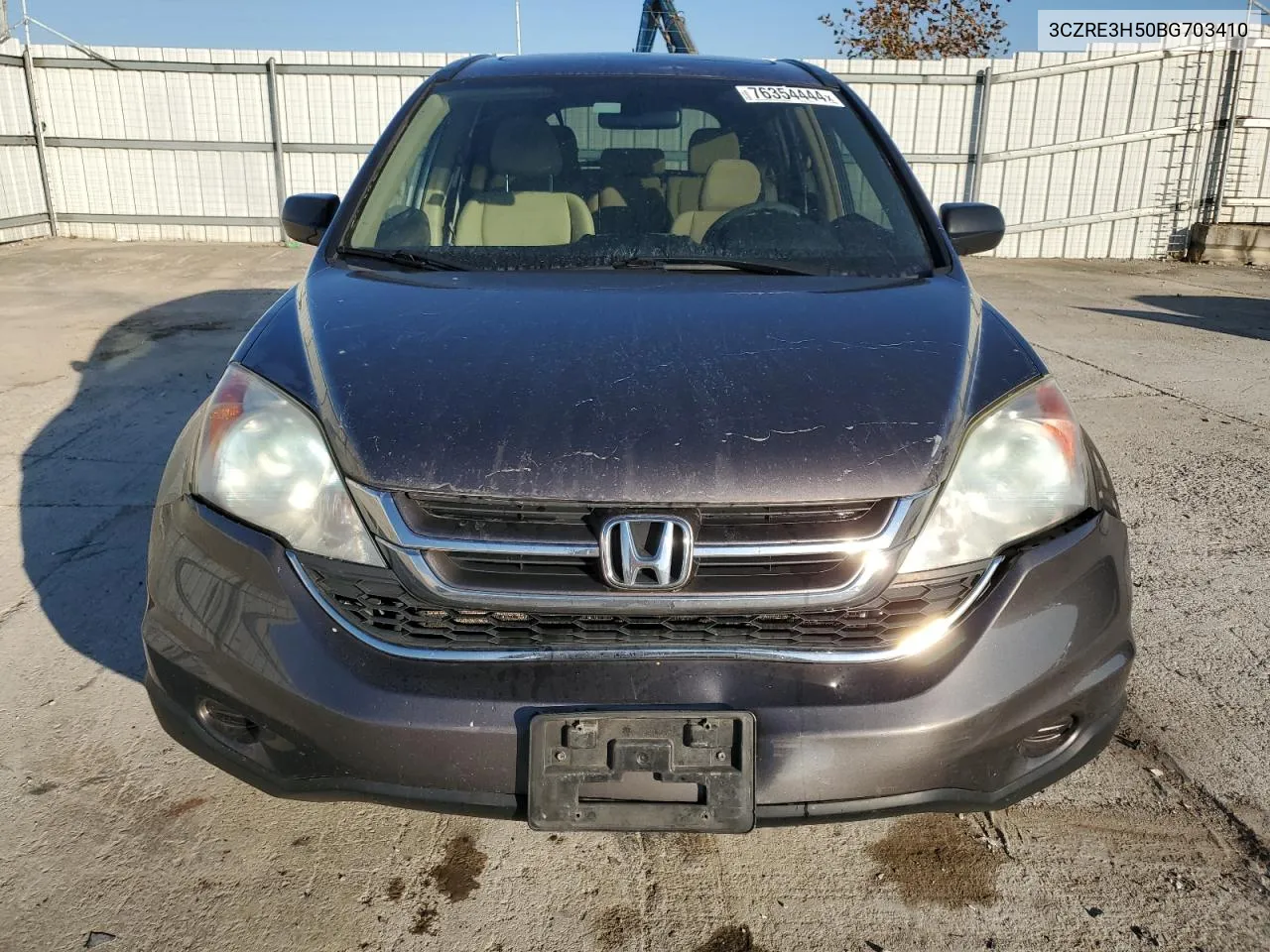 2011 Honda Cr-V Ex VIN: 3CZRE3H50BG703410 Lot: 76354444