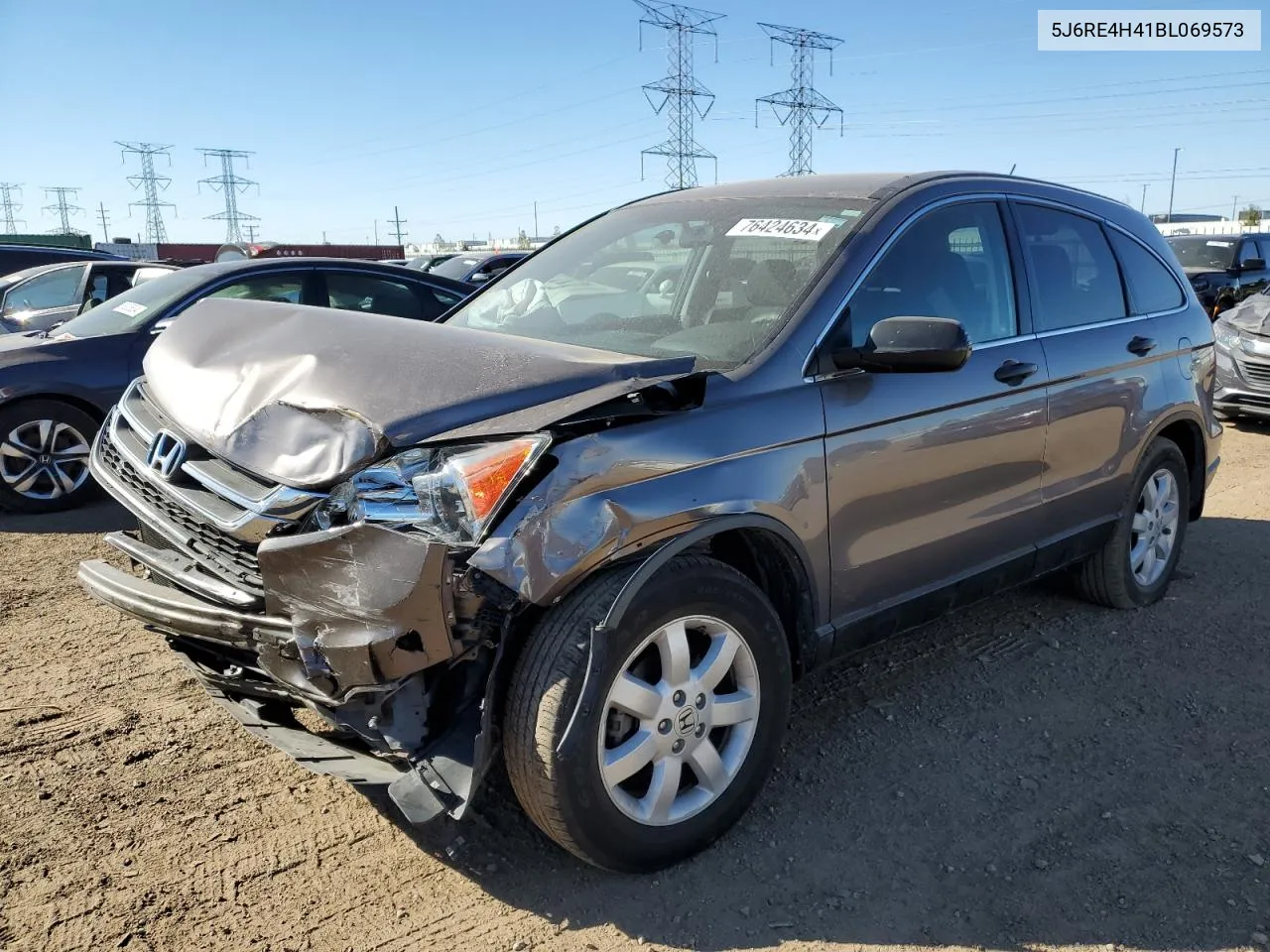 2011 Honda Cr-V Se VIN: 5J6RE4H41BL069573 Lot: 76424634