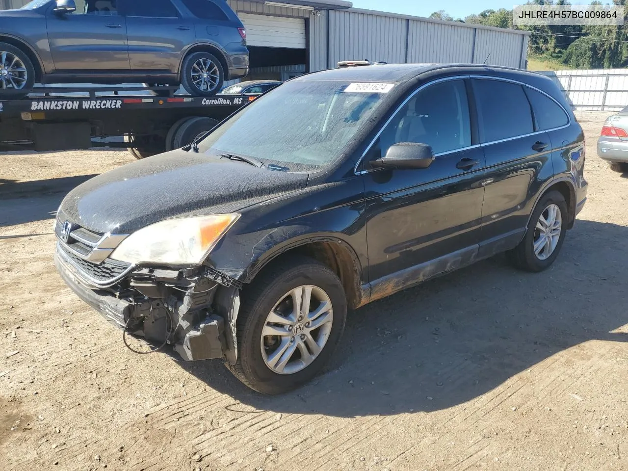 2011 Honda Cr-V Ex VIN: JHLRE4H57BC009864 Lot: 76591624