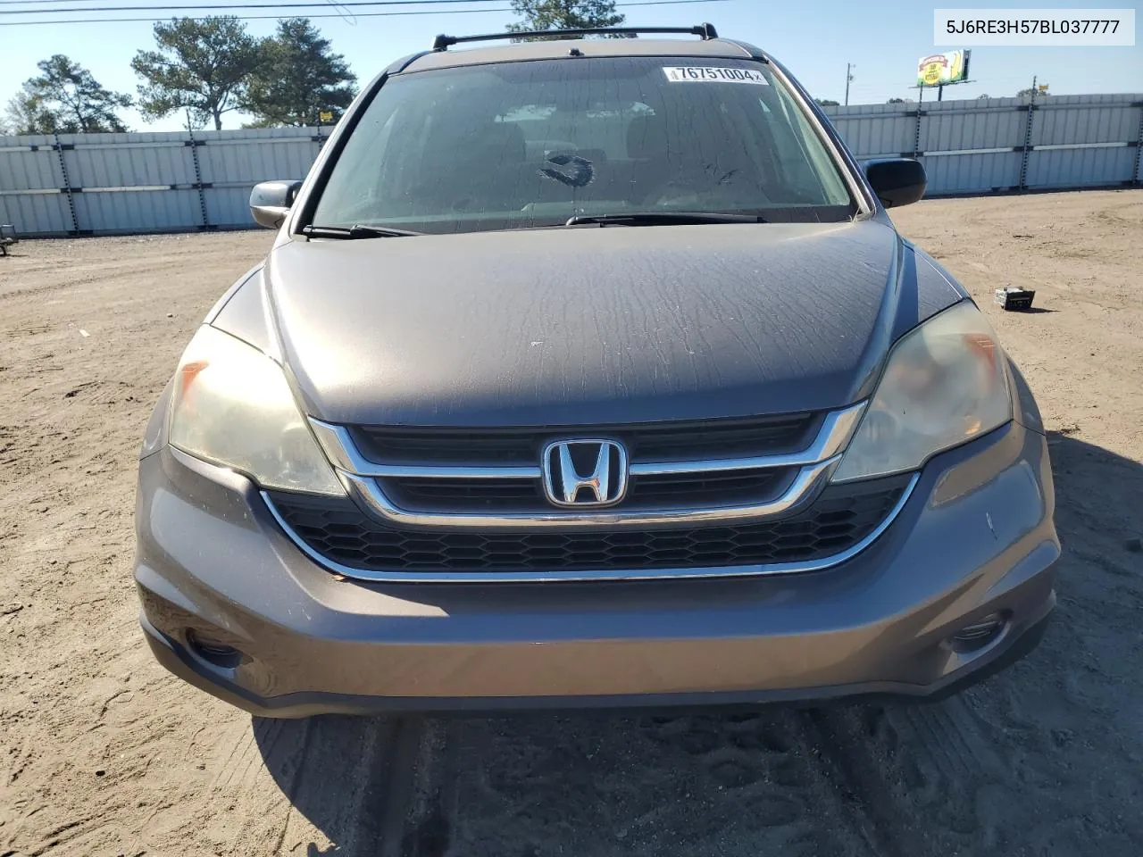 2011 Honda Cr-V Ex VIN: 5J6RE3H57BL037777 Lot: 76751004