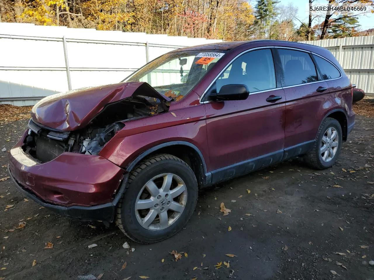 2011 Honda Cr-V Se VIN: 5J6RE3H46BL046669 Lot: 77058564