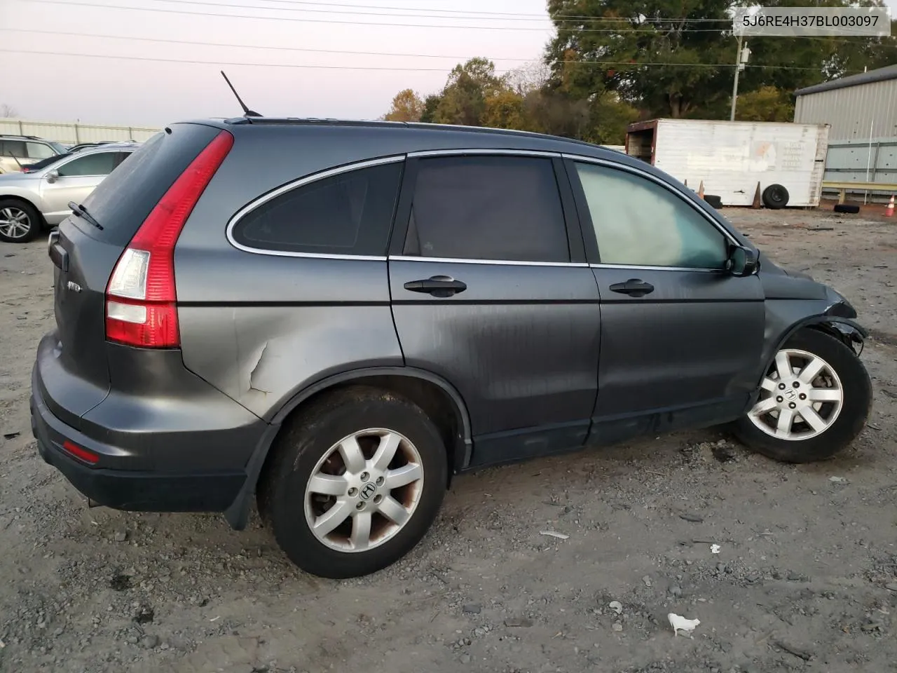 2011 Honda Cr-V Lx VIN: 5J6RE4H37BL003097 Lot: 77250604