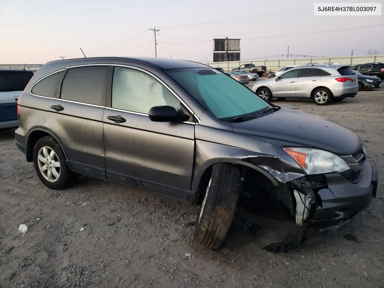 2011 Honda Cr-V Lx VIN: 5J6RE4H37BL003097 Lot: 77250604