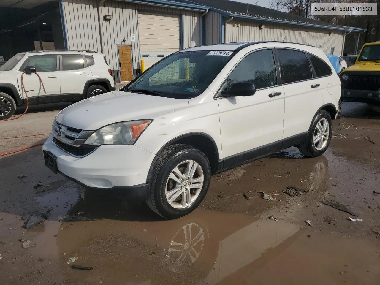 2011 Honda Cr-V Ex VIN: 5J6RE4H58BL101833 Lot: 77388714