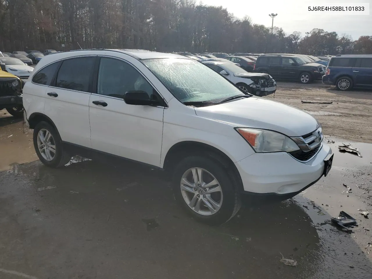 2011 Honda Cr-V Ex VIN: 5J6RE4H58BL101833 Lot: 77388714