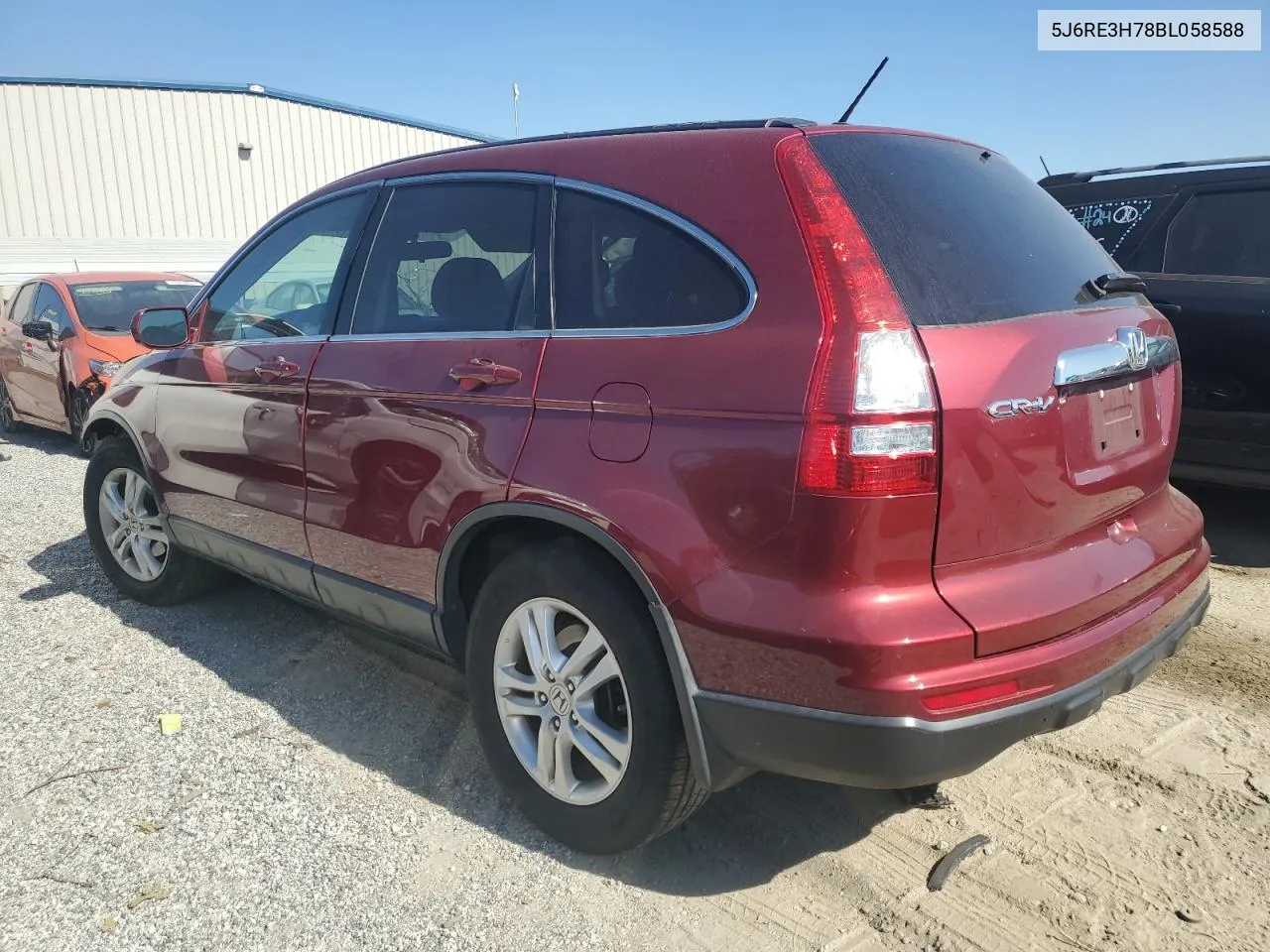 2011 Honda Cr-V Exl VIN: 5J6RE3H78BL058588 Lot: 77450354