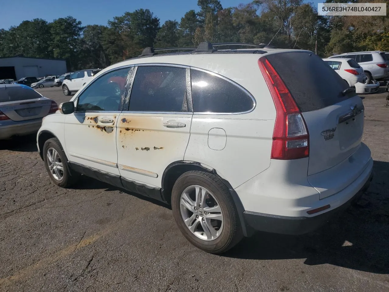 2011 Honda Cr-V Exl VIN: 5J6RE3H74BL040427 Lot: 77548894