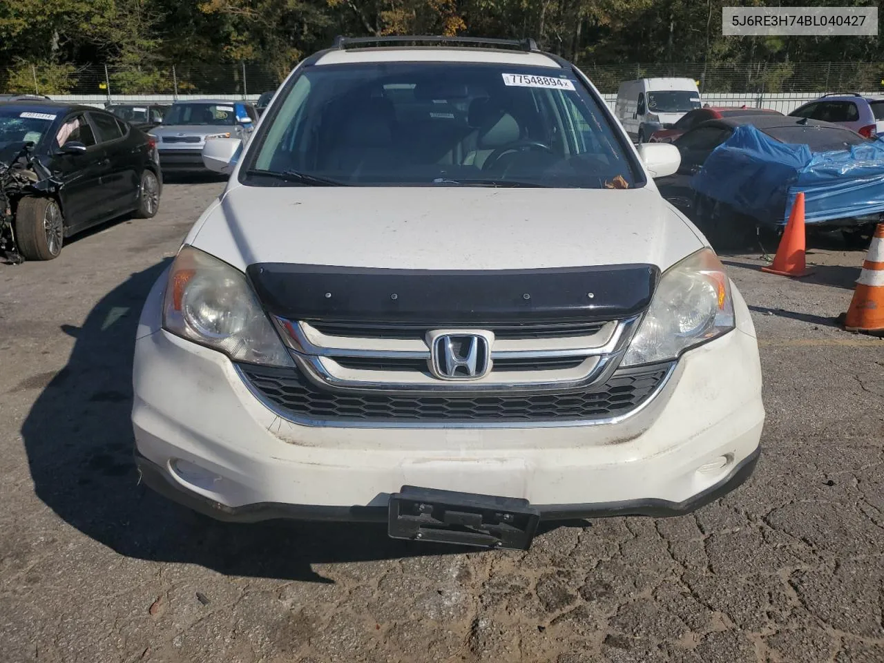 2011 Honda Cr-V Exl VIN: 5J6RE3H74BL040427 Lot: 77548894