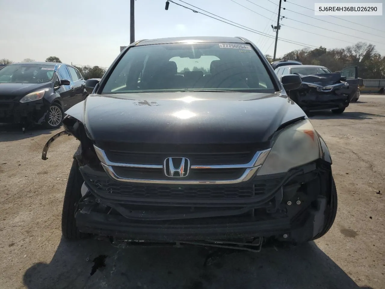 2011 Honda Cr-V Lx VIN: 5J6RE4H36BL026290 Lot: 77750064