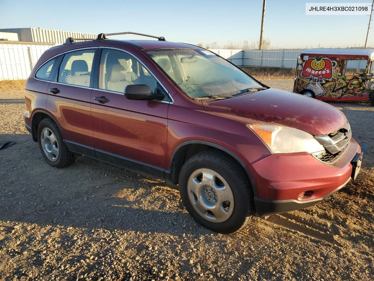 2011 Honda Cr-V Lx VIN: JHLRE4H3XBC021098 Lot: 77796264