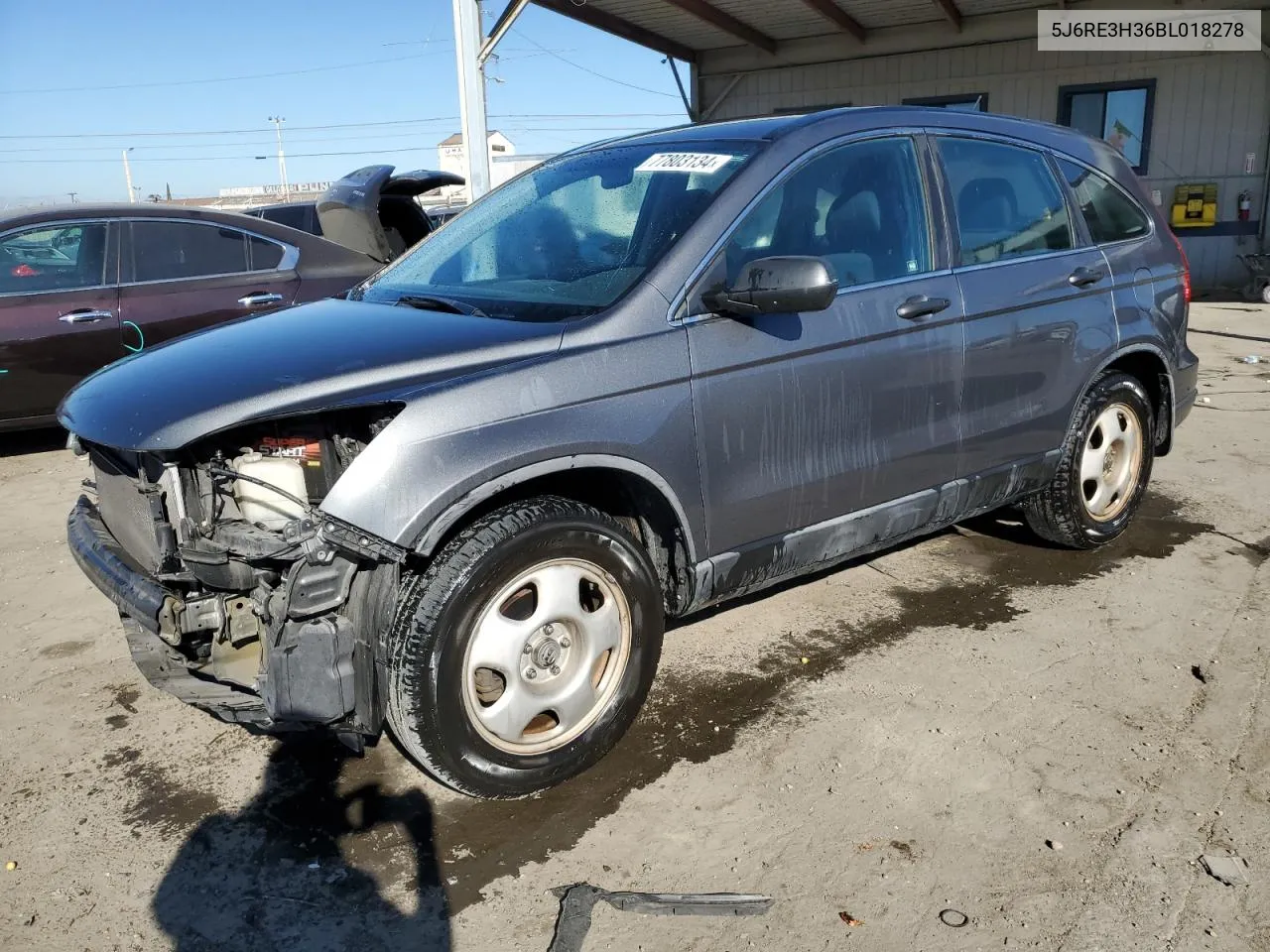 2011 Honda Cr-V Lx VIN: 5J6RE3H36BL018278 Lot: 77803134