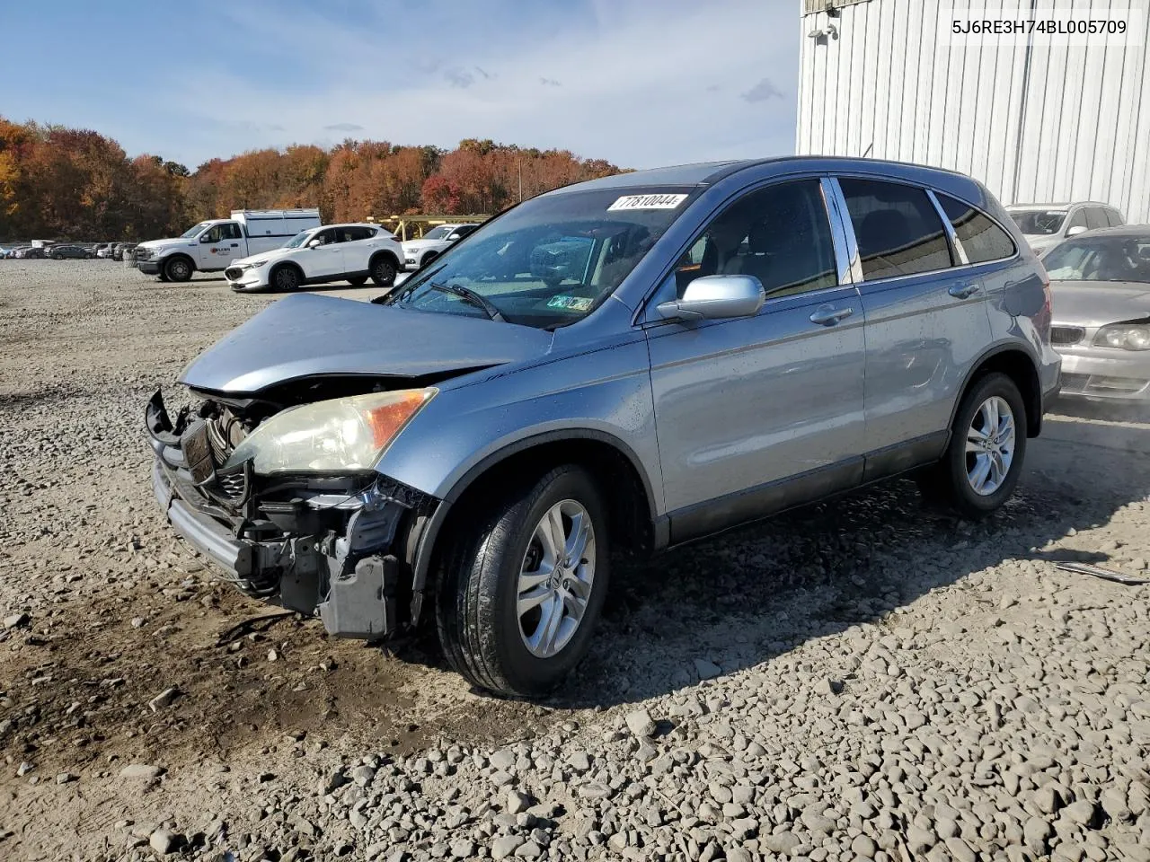 2011 Honda Cr-V Exl VIN: 5J6RE3H74BL005709 Lot: 77810044