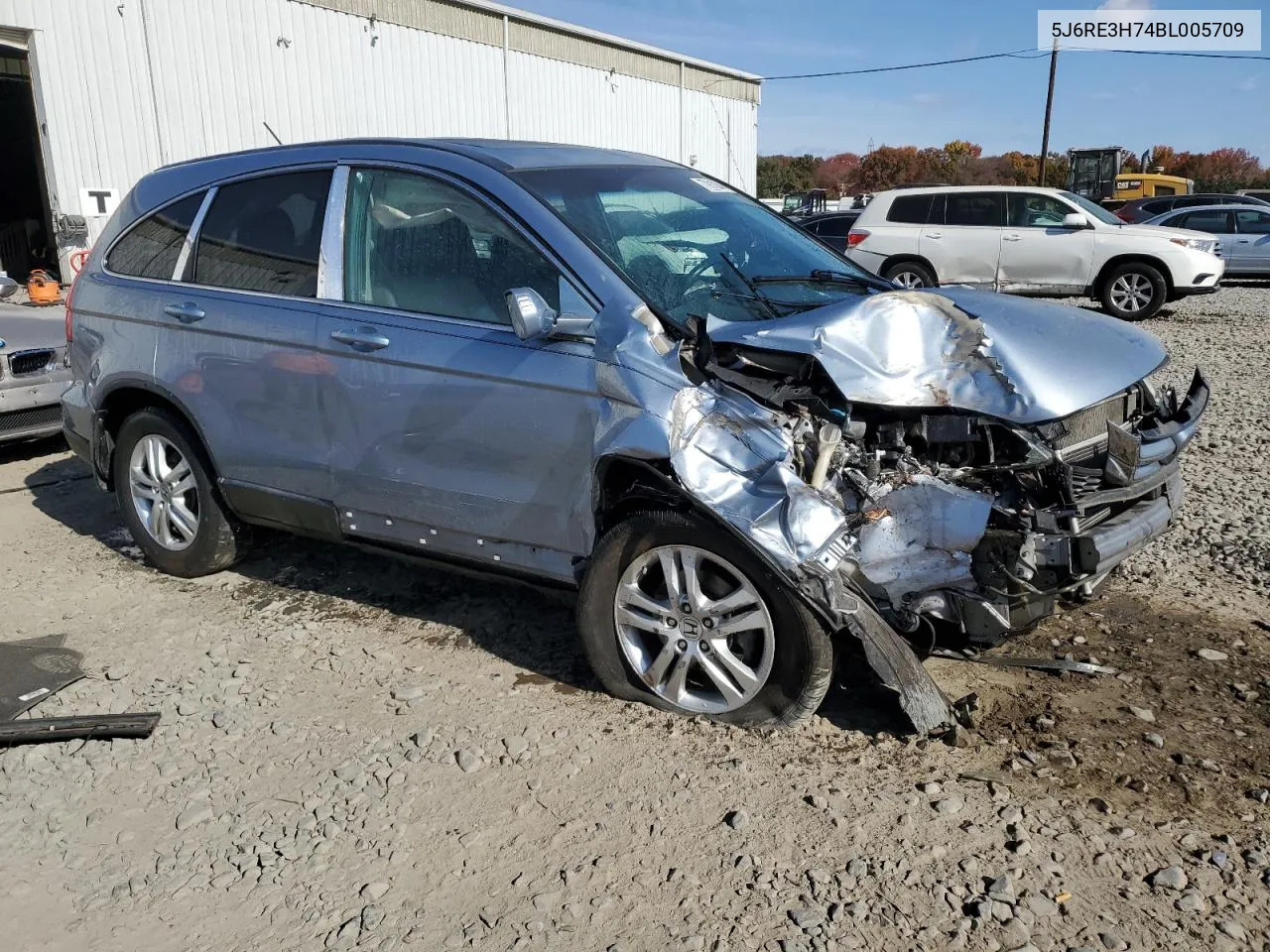 2011 Honda Cr-V Exl VIN: 5J6RE3H74BL005709 Lot: 77810044