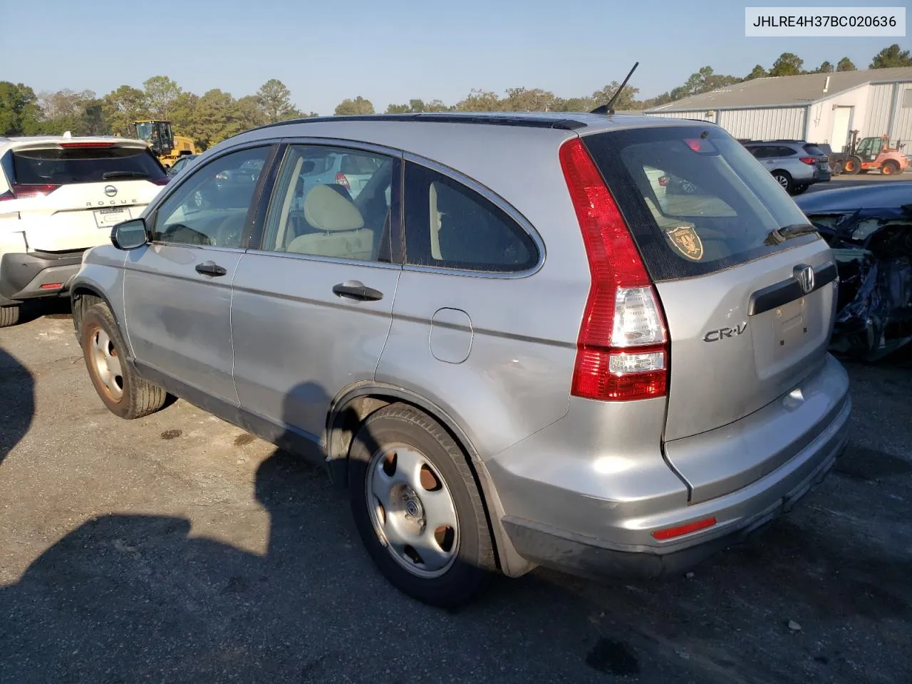 2011 Honda Cr-V Lx VIN: JHLRE4H37BC020636 Lot: 77891574