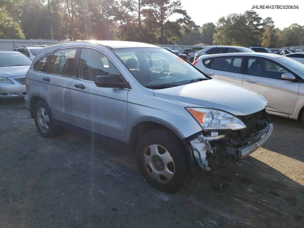 2011 Honda Cr-V Lx VIN: JHLRE4H37BC020636 Lot: 77891574