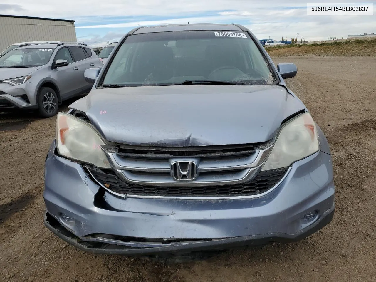 2011 Honda Cr-V Ex VIN: 5J6RE4H54BL802837 Lot: 78083204