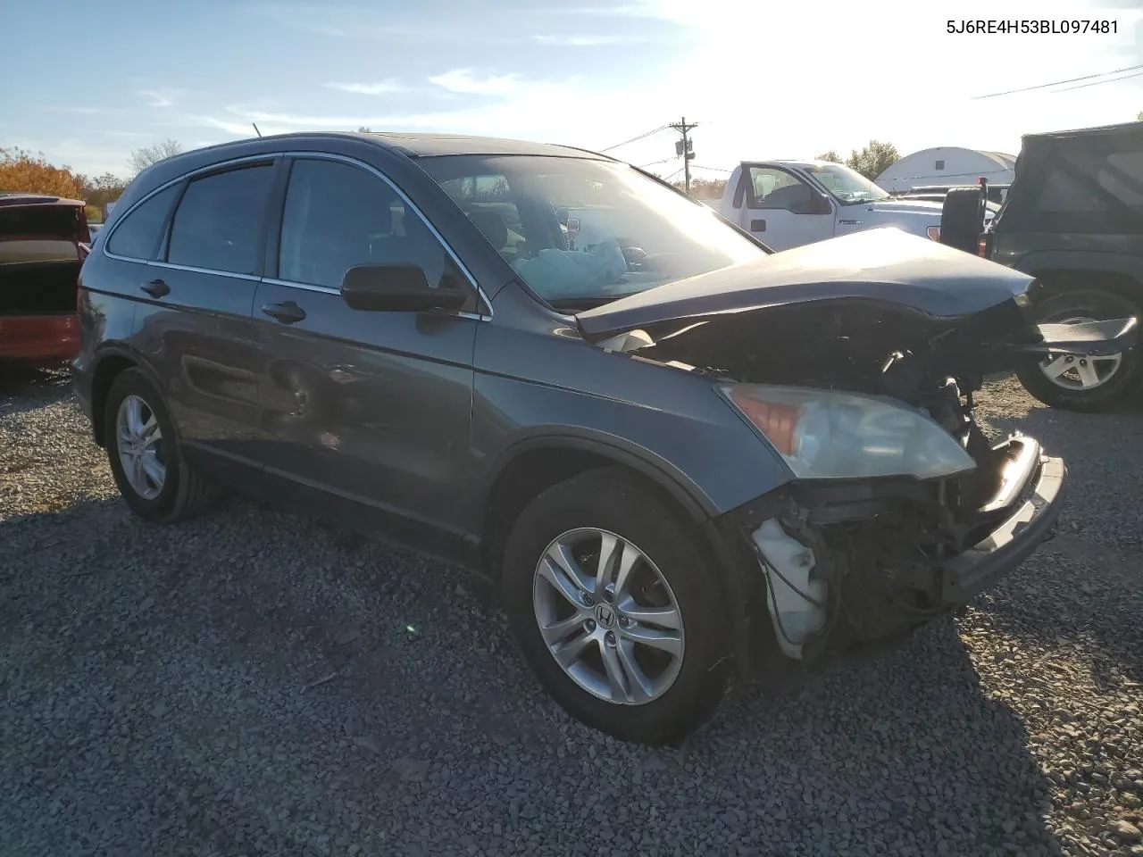 2011 Honda Cr-V Ex VIN: 5J6RE4H53BL097481 Lot: 78356284