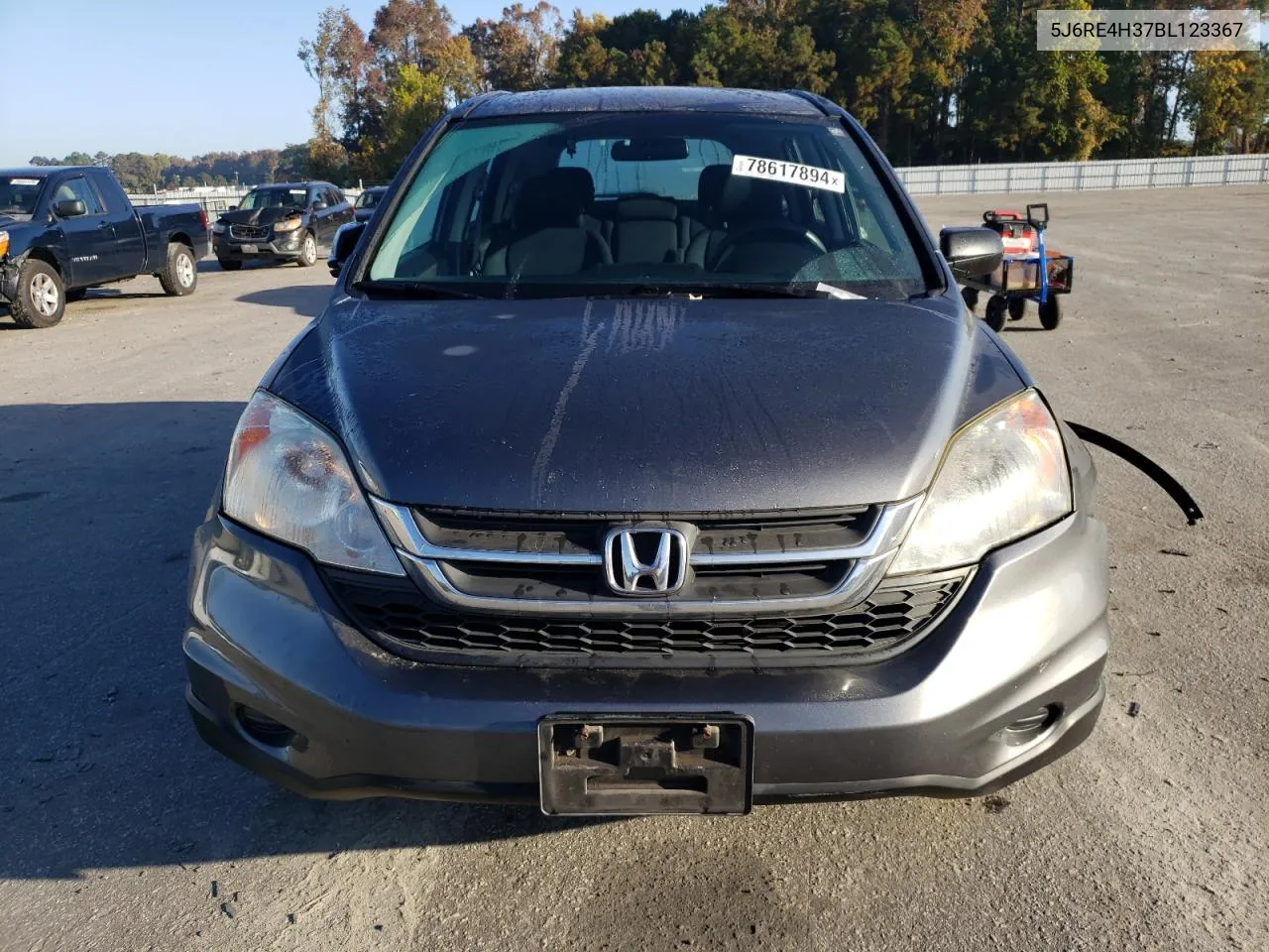 2011 Honda Cr-V Lx VIN: 5J6RE4H37BL123367 Lot: 78617894