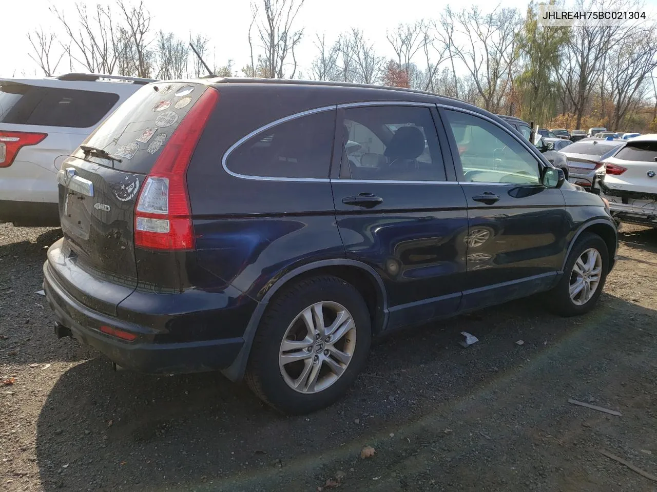 2011 Honda Cr-V Exl VIN: JHLRE4H75BC021304 Lot: 78663934