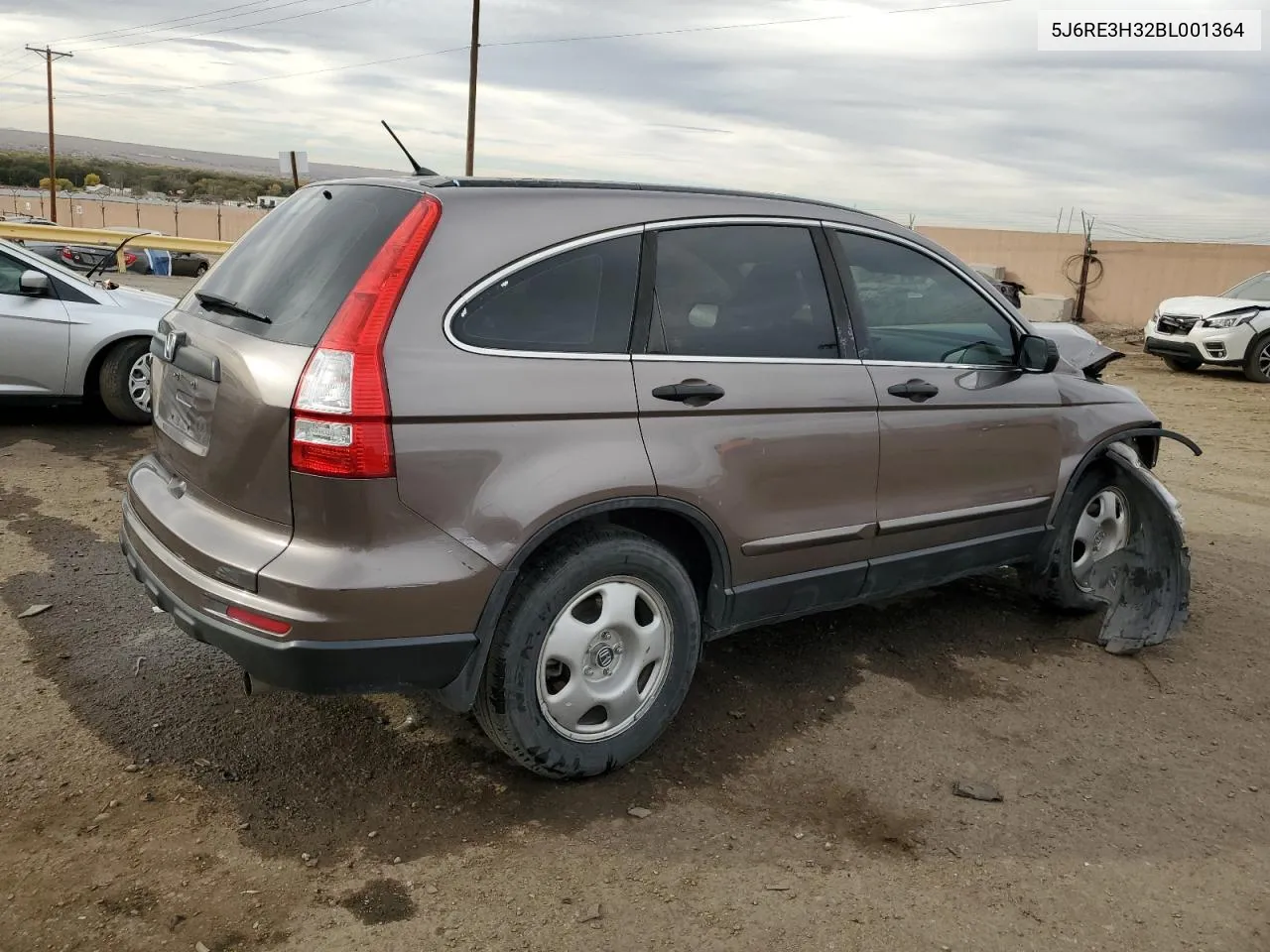 2011 Honda Cr-V Lx VIN: 5J6RE3H32BL001364 Lot: 78673694