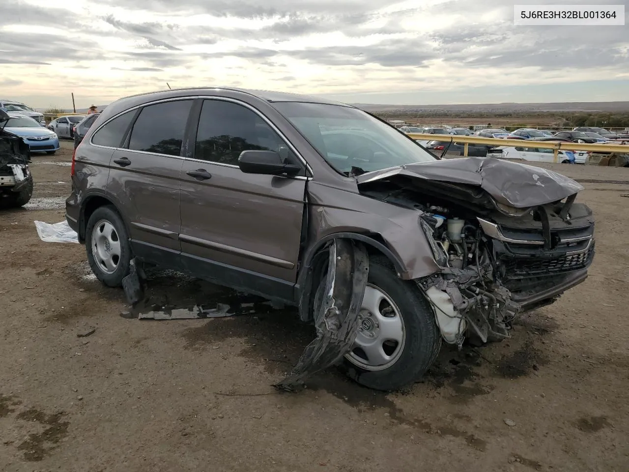 2011 Honda Cr-V Lx VIN: 5J6RE3H32BL001364 Lot: 78673694