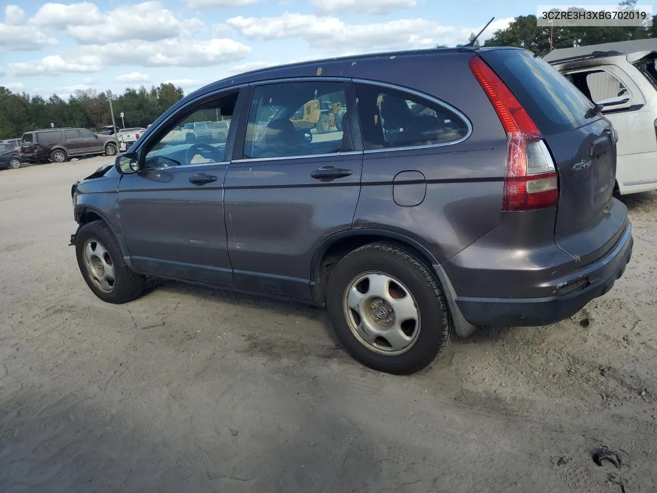 2011 Honda Cr-V Lx VIN: 3CZRE3H3XBG702019 Lot: 78678114