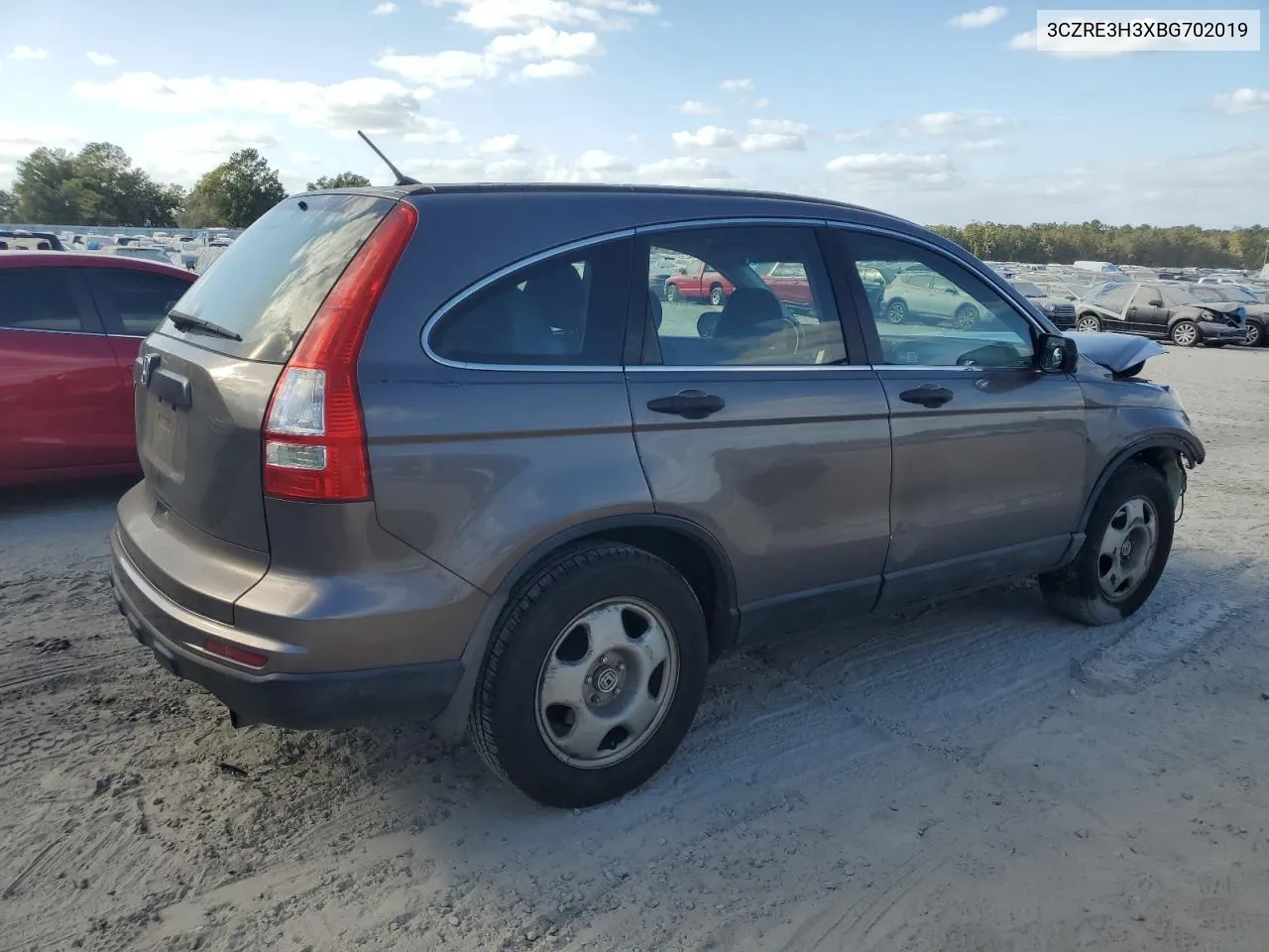 2011 Honda Cr-V Lx VIN: 3CZRE3H3XBG702019 Lot: 78678114