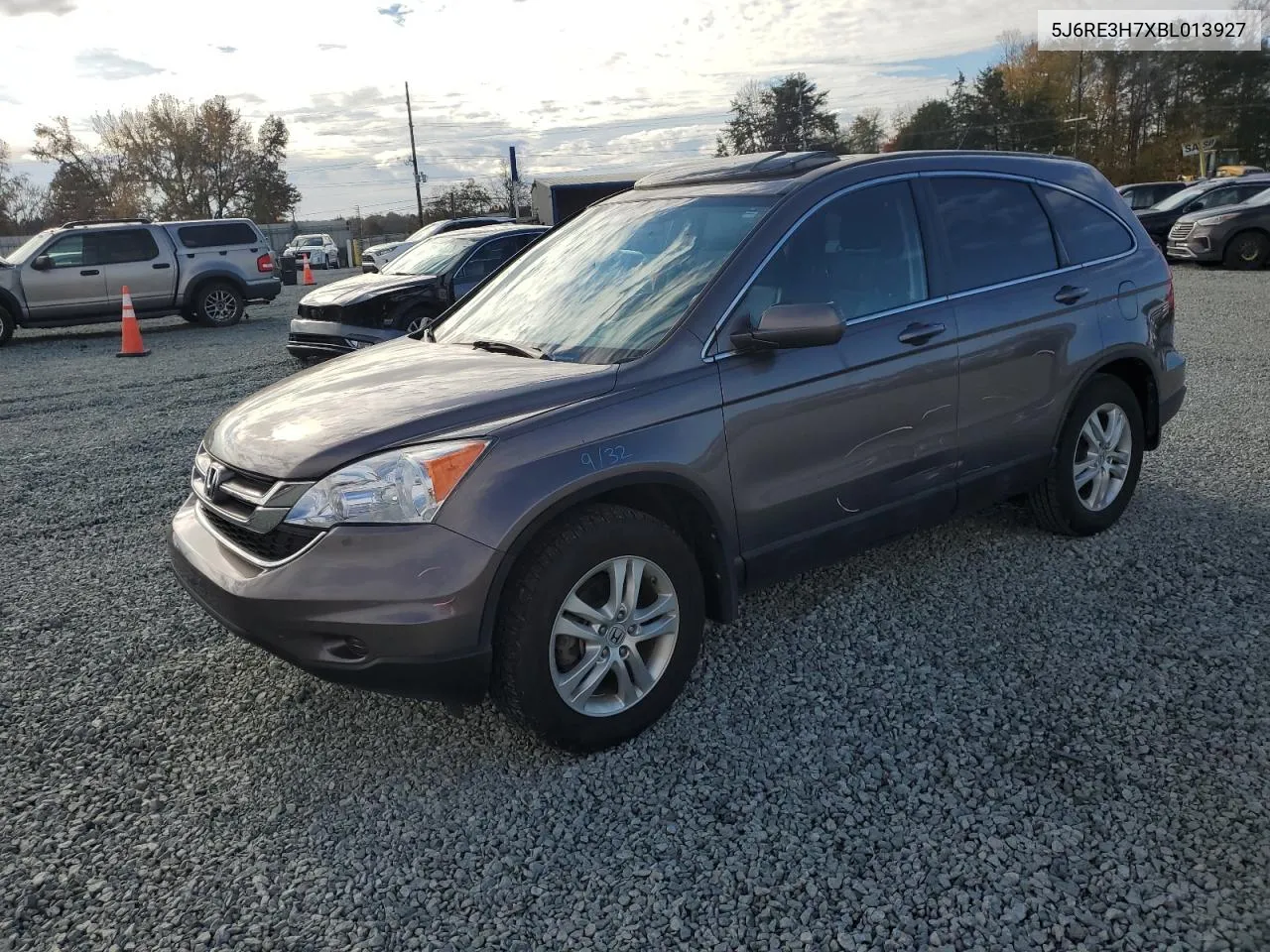 2011 Honda Cr-V Exl VIN: 5J6RE3H7XBL013927 Lot: 78748524