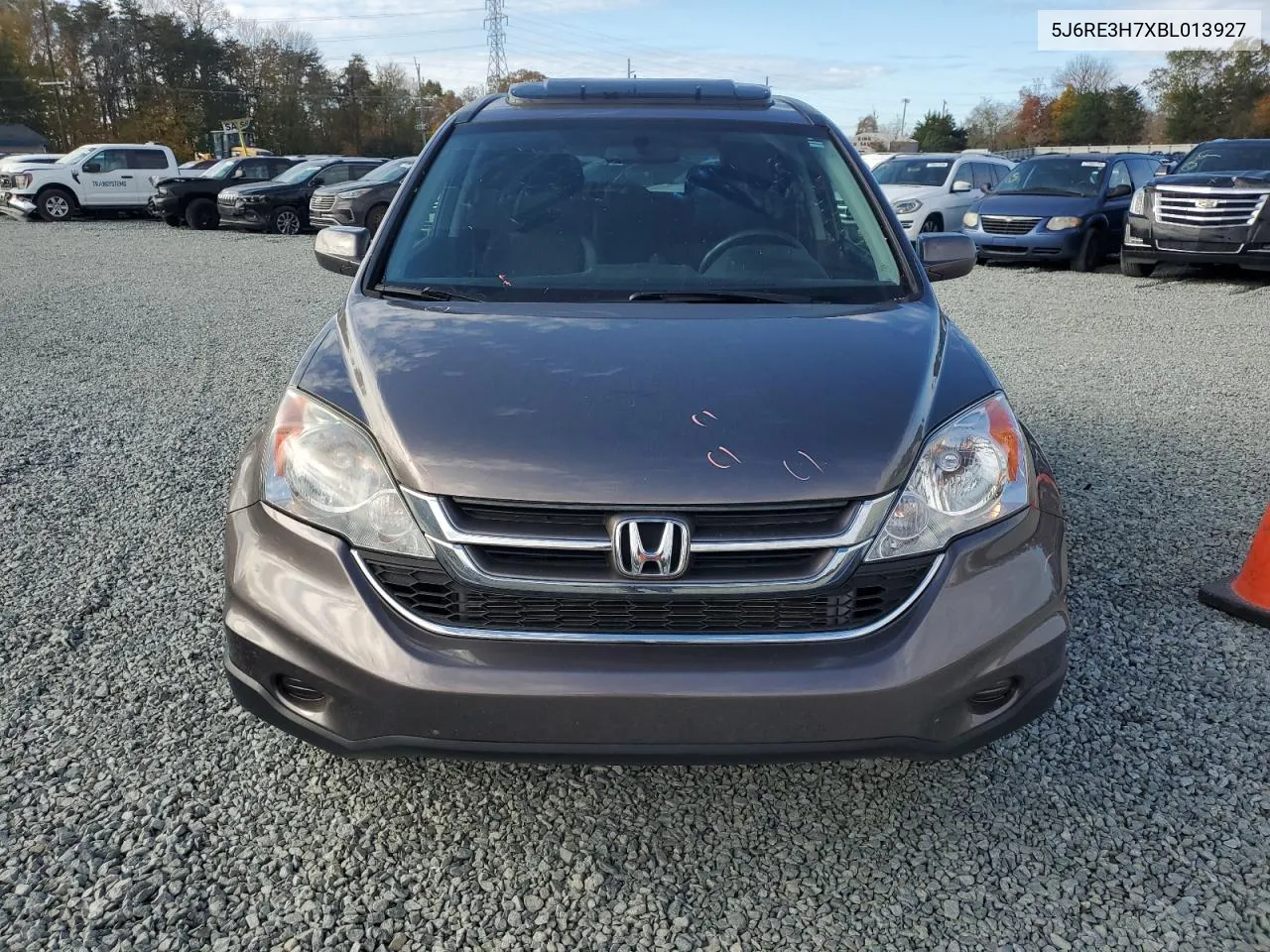 2011 Honda Cr-V Exl VIN: 5J6RE3H7XBL013927 Lot: 78748524