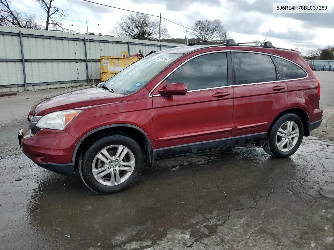 2011 Honda Cr-V Exl VIN: 5J6RE4H78BL037259 Lot: 78752804